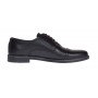 Pantofi barbati casual din piele naturala neagra P32NBOX